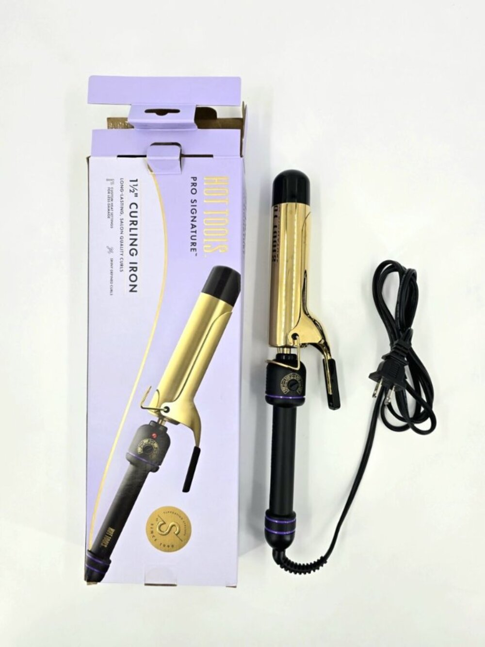 Hot Tools Pro Signature Gold Barrel Curling Iron 1-1/2" 430°F No instructions